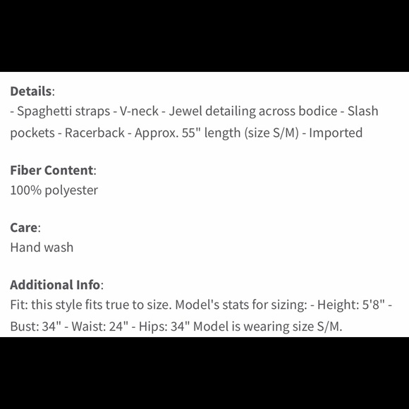 NWT La Moda Embellished Racerback Maxi Dress - Picture 4 of 15